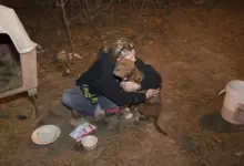 TN After rescuing a dog trapped in the deep forest, a kind-hearted girl gave the dog a warm hug until the owner arrived, reminding us of the power of kindness transcending species boundaries.